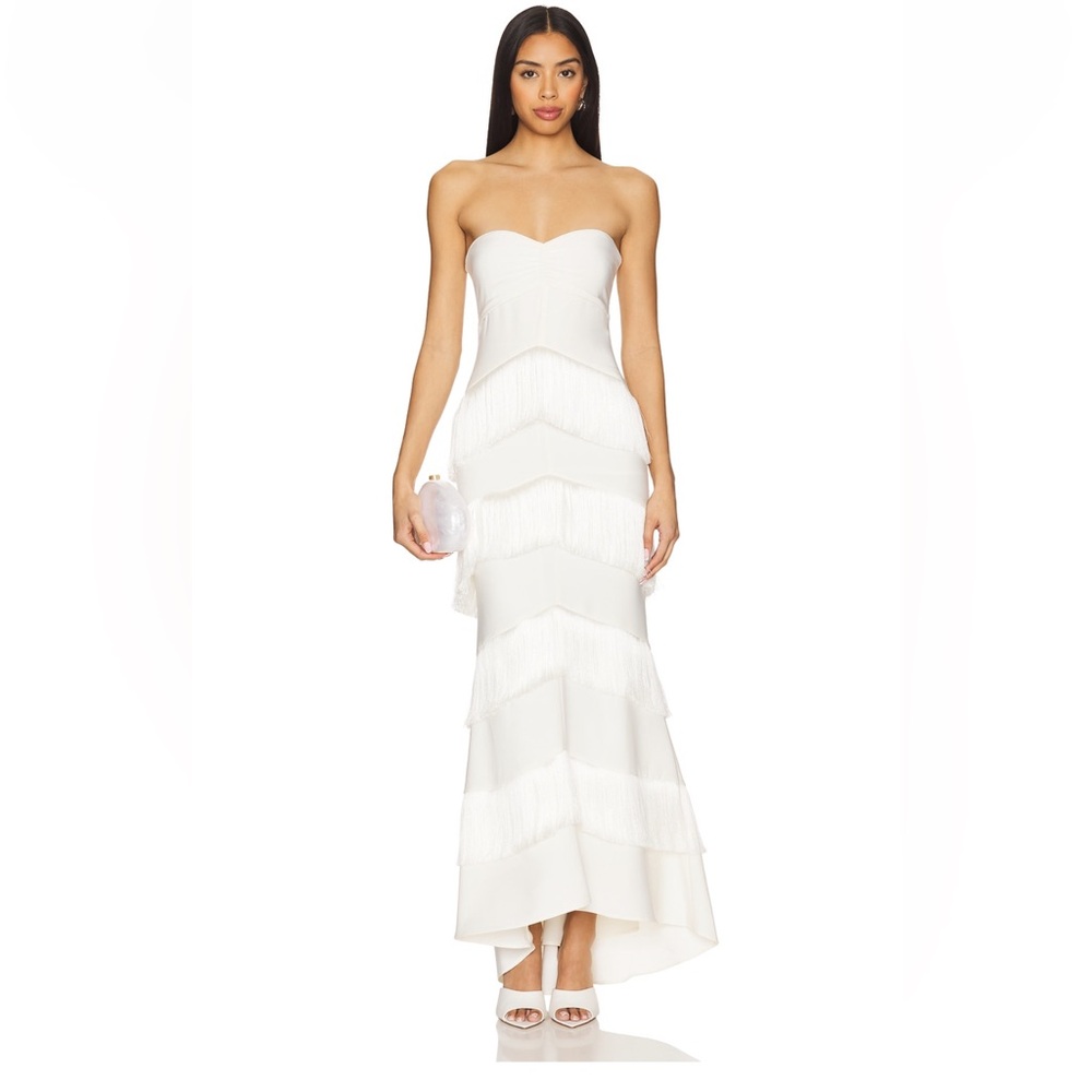 House of Harlow 1960 Strapless Cream Dress